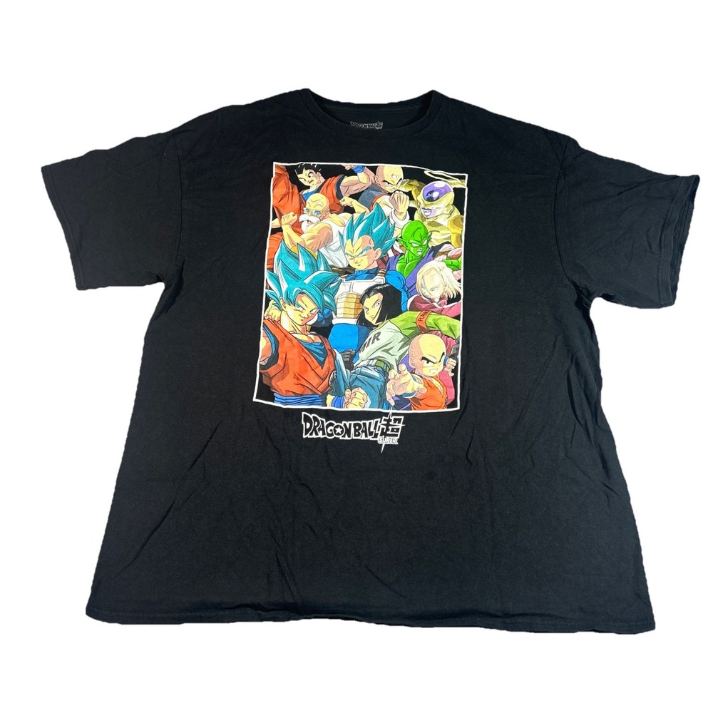 Dragon Ball Super T-Shirt Mens 2XL Black Anime Graphic Goku Vegeta Tee